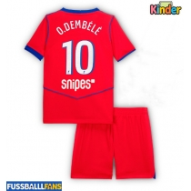 Paris Saint-Germain Ousmane Dembele #10 3rd trikot Kinder 2025-26 Kurzarm (+ Kurze Hosen)